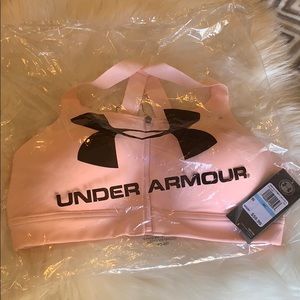 NWT Under Armour 36C Pink Front zipper sports bra